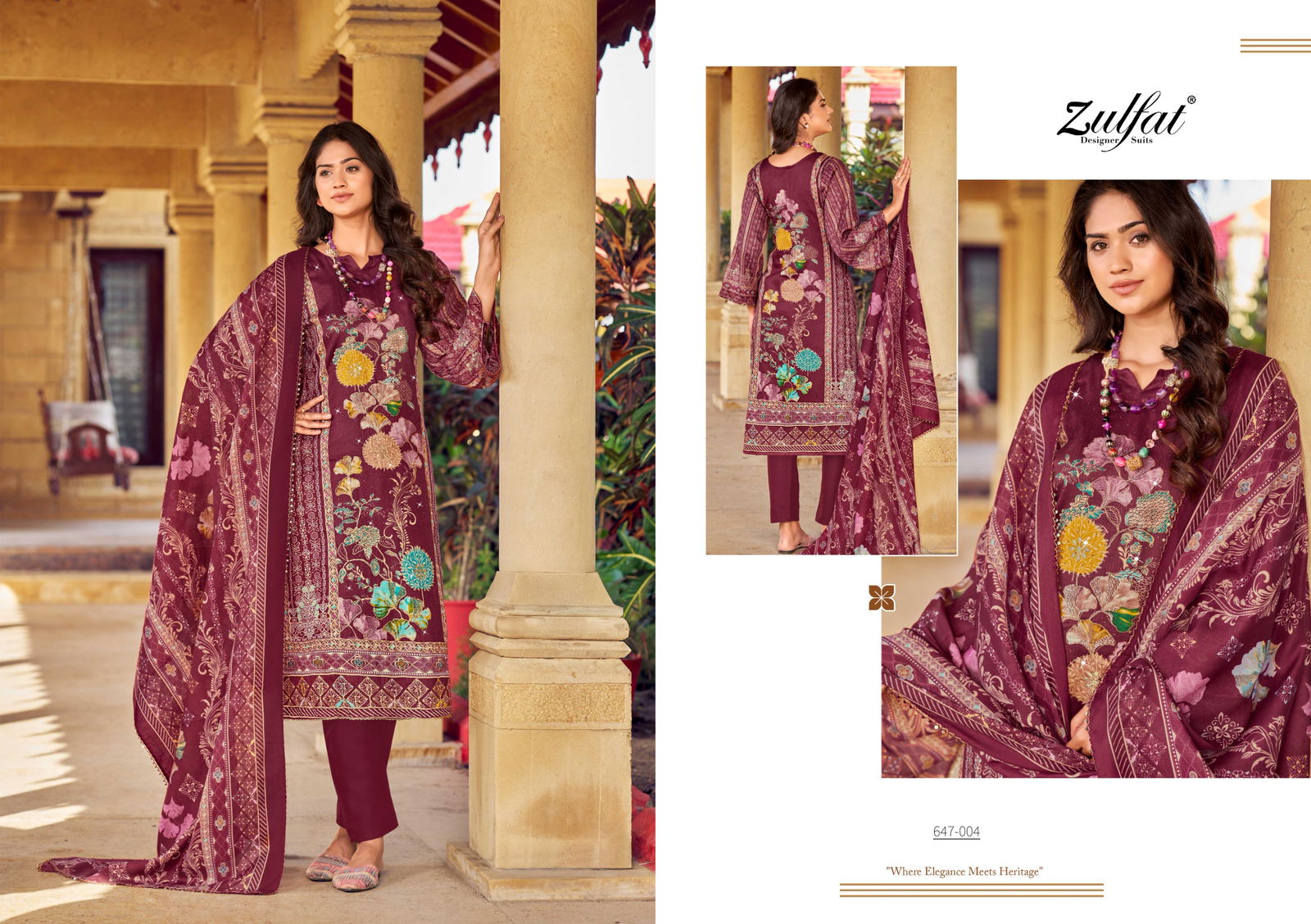 Sangini Vol 6 By Zulfat Printed Jam Cotton Dress Material Exporters In India